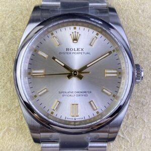 Clean Factory Replica Rolex Oyster Perpetual M126000-0001 Silver Dial