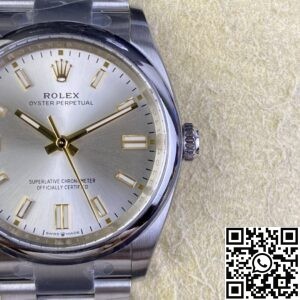 Clean Factory Replica Rolex Oyster Perpetual M126000-0001 Silver Dial