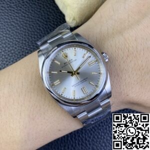 Clean Factory Replica Rolex Oyster Perpetual M126000-0001 Silver Dial