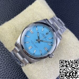 Clean Factory Fake Rolex Oyster Perpetual M126000-0006 Tiffany Blue Dial Watches