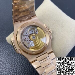 PPF Factory Fake Patek Philippe Nautilus 5711R White Dial Rose Gold Watches