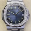 PPF Factory Fake Patek Philippe Nautilus 5711 Diamond Bezel Watches