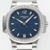 PPF Factory Replica Patek Philippe Nautilus 7118/1200A-001 Blue Dial Diamond Bezel