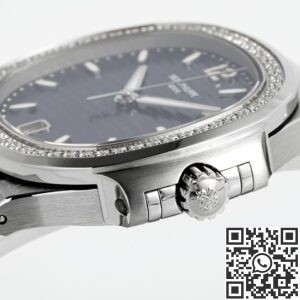 PPF Factory Replica Patek Philippe Nautilus 7118/1200A-001 Blue Dial Diamond Bezel