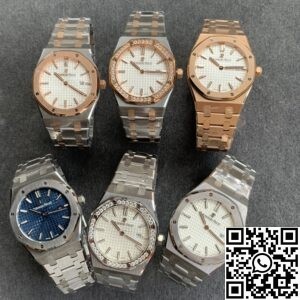 JF Factory Replica Audemars Piguet Royal Oak 67651ST.ZZ.1261ST.01 Silver Diamond Watch