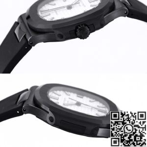 AET Custom Patek Philippe Nautilus Gradient Black Ceramic White Dial