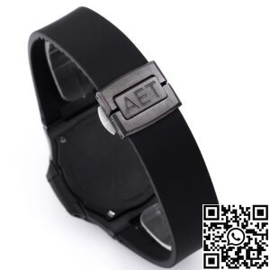 AET Custom Patek Philippe Nautilus Gradient Black Ceramic White Dial