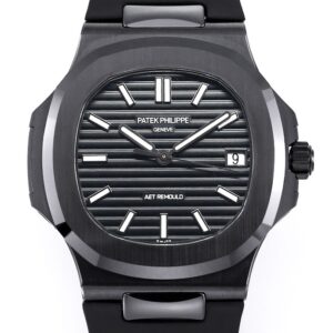 AET Custom Patek Philippe Nautilus Gradient Black Ceramic