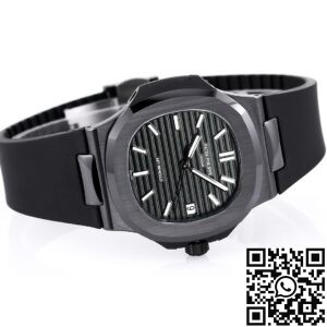 AET Custom Patek Philippe Nautilus Gradient Black Ceramic