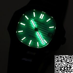 AET Custom Patek Philippe Nautilus Tiffany Blue Dial Black Ceramic Case