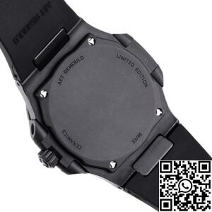 AET Custom Patek Philippe Nautilus Tiffany Blue Dial Black Ceramic Case