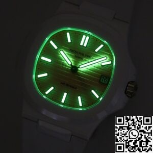 AET Custom Patek Philippe Nautilus Pink Dial White Ceramic