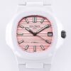 AET Custom Patek Philippe Nautilus Pink Dial White Ceramic