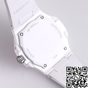 AET Custom Patek Philippe Nautilus Pink Dial White Ceramic