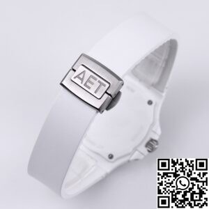 AET Custom Patek Philippe Nautilus Pink Dial White Ceramic