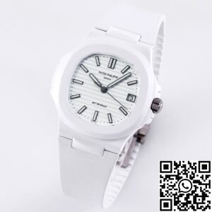 AET Custom Patek Philippe Nautilus White Ceramic