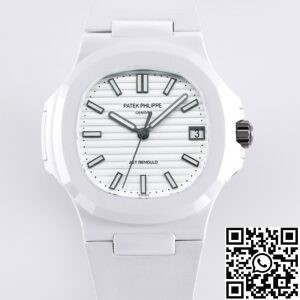 AET Custom Patek Philippe Nautilus White Ceramic