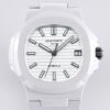 AET Custom Patek Philippe Nautilus White Ceramic