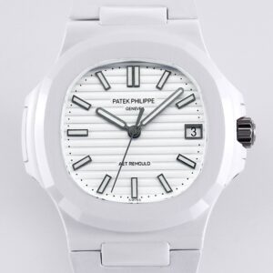 AET Custom Patek Philippe Nautilus White Ceramic