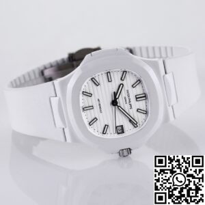 AET Custom Patek Philippe Nautilus White Ceramic
