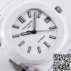AET Custom Patek Philippe Nautilus White Ceramic