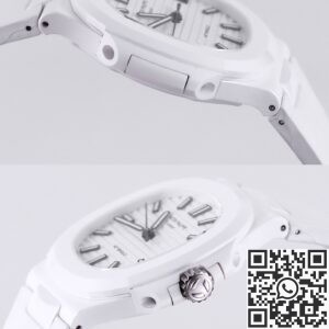 AET Custom Patek Philippe Nautilus White Ceramic
