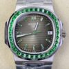 PPF Custom Patek Philippe Nautilus 5711 Emerald Diamond Green Dial Watch