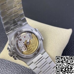 PPF Custom Patek Philippe Nautilus 5711 Emerald Diamond White Dial Watch