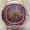 PPF Custom Patek Philippe Nautilus 5711 Red Diamond Rose Gold Watch