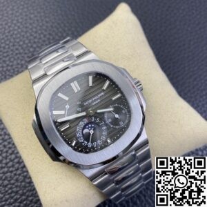 GR Factory Fake Patek Philippe Nautilus 5712 Dark Gray Dial Watches