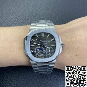 GR Factory Fake Patek Philippe Nautilus 5712 Dark Gray Dial Watches
