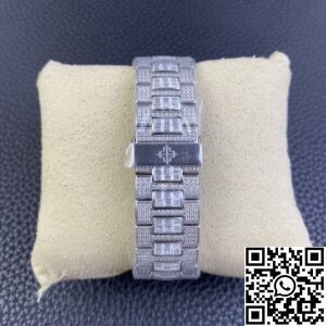 TW Factory Replica Patek Philippe Nautilus 5719/10G-010 Full Diamond Watch