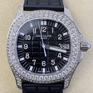 PPF Factory Fake Patek Philippe Aquanaut 5069G-001 Women’s Diamond Watch