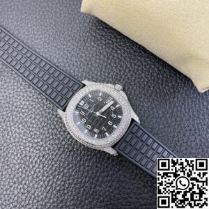 PPF Factory Fake Patek Philippe Aquanaut 5069G-001 Women’s Diamond Watch