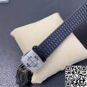 PPF Factory Fake Patek Philippe Aquanaut 5069G-001 Women’s Diamond Watch