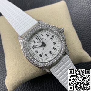 PPF Factory Replica Patek Philippe Aquanaut 5069G-011 Women’s Diamond Watch
