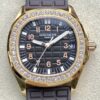 PPF Factory Replica Patek Philippe Aquanaut 5068R-001 Women's Rose Gold Diamond Watch