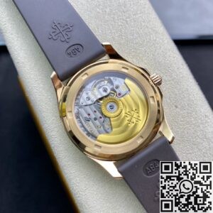 PPF Factory Replica Patek Philippe Aquanaut 5068R-001 Women's Rose Gold Diamond Watch