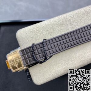 PPF Factory Replica Patek Philippe Aquanaut 5068R-001 Women's Rose Gold Diamond Watch