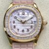 PPF Factory Fake Patek Philippe Aquanaut 5072R-001 Women’s Rose Gold Diamond Watch