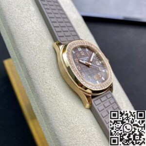 PPF Factory Replica Patek Philippe Aquanaut 5068R Women’s Rose Gold Diamond Watch