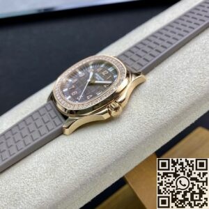 PPF Factory Replica Patek Philippe Aquanaut 5068R Women’s Rose Gold Diamond Watch