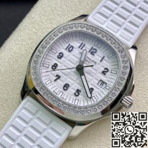 PPF Factory Replica Patek Philippe Aquanaut 5067A-024 Women's Diamond Watch