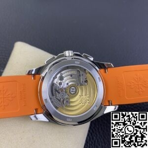 OM Factory Replica Patek Philippe Aquanaut 5968A-001 Orange Rubber Strap