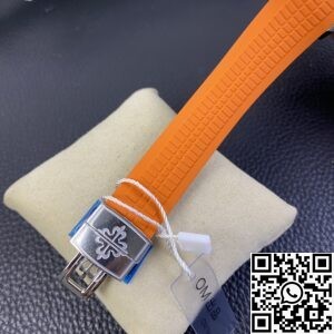 OM Factory Replica Patek Philippe Aquanaut 5968A-001 Orange Rubber Strap