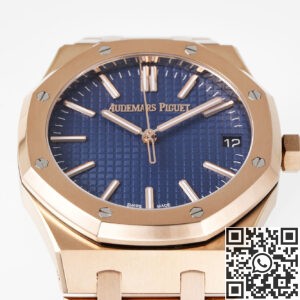 APS Factory Replica Audemars Piguet Royal Oak 15510OR.OO.1320OR.03 Rose Gold Blue Dial Watch