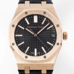 APS Factory Replica Audemars Piguet Royal Oak 15510OR.OO.D002CR.02 Rose Gold Black Dial Watch