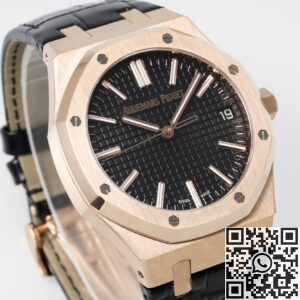 APS Factory Replica Audemars Piguet Royal Oak 15510OR.OO.D002CR.02 Rose Gold Black Dial Watch