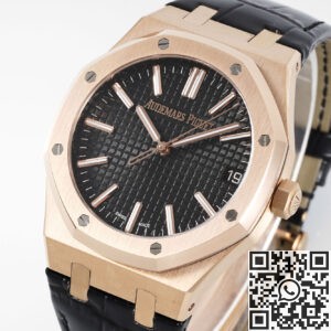 APS Factory Replica Audemars Piguet Royal Oak 15510OR.OO.D002CR.02 Rose Gold Black Dial Watch