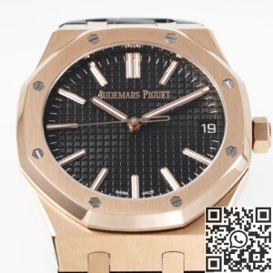 APS Factory Replica Audemars Piguet Royal Oak 15510OR.OO.D002CR.02 Rose Gold Black Dial Watch